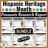 Famous Hispanic American Icons Colorful&Coloring Research Pennants FRENCH BUNDLE