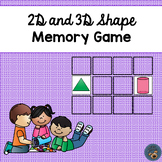 2D and 3D Shape Memory Game