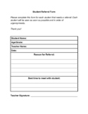 Counseling Referral Form