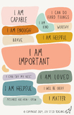 Affirmations Poster or Binder Cover ~ PNG, JPEG, PDF