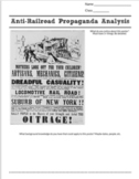 Anti-Transcontinental Railroad Propaganda Analysis