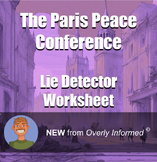 The Paris Peace Conference Lie Detector Worksheet