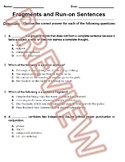 Sentence Structure Worksheets: Sentence Fragments, Phrases, Clauses. ELA W.Docs