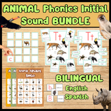 Bilingual Animal Alphabet Bundle | Posters Cards Games English Spanish