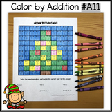 Color by Addition - Hidden Picture Â¨C Christmas Tree