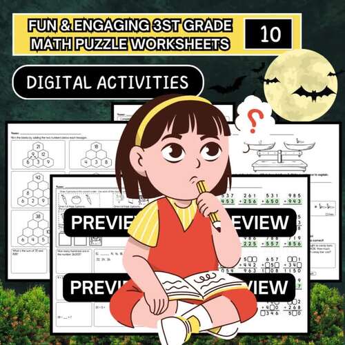 Math Puzzle Worksheets for 3rd Grade Â¨C Boost Problem-Solving and Math Fluency