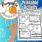 Pumpkin Exploration Science Activity