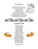 Scarecrow & Pumpkin Pie poems