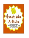 Common Core Math Article - The Absolute Truth About Absolute Value