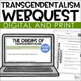 Transcendentalism WebQuest Activity Includes Digital Version and QR Codes