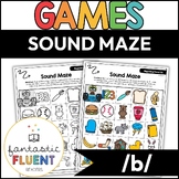 Initial Sounds | Phonemic Awareness Mazes for B