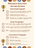 Persuasive Writing Success Criteria