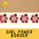 Womens History Month Girl Power Printable Bulletin Board Border Classroom Decor