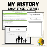 "My History" Kindergarten, Early Stage 1, NSW Outcomes, 5 Lessons PowerPoint