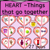 Heart Things that go together Valentine's Day Preschool Activities