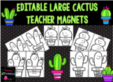 Cactus Teacher Contact Magnets