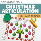 Christmas Articulation Play Dough Mats