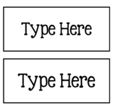 EDITABLE Seat Sack Name Tags
