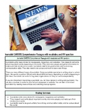 Journalist CAREERS Comprehension Passages with vocabulary and WH question