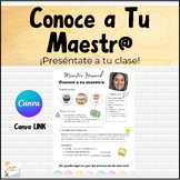 Organizador grÂ¨Â¢fico "Conoce a tu Maestro" para el regreso a clases