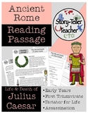 Julius Caesar Ancient Rome Reading Passage