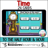 Boom Cards | Time to the Half Hour and Hour