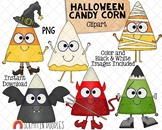 Candy Corn ClipArt - Halloween CandyCorn Graphics - Commercial Use PNG