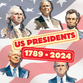 US Presidents till 2024 (Awesome Watercolour Cliparts, Transparent 300 DPI)