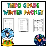 Third Grade Winter Math and Literacy Pack