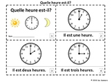 French Time 2 Emergent Reader Booklets Quelle Heure Est-il? - L'Heure