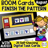 Finish the Pattern Math Boom Cards | Back to School Patterning | Digital Games