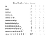 Colored Bead Stair Montessori Math Worksheet
