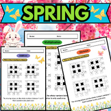 Spring Math Squares Puzzle Â¨C Multiplication, Division, Addition & Subtraction