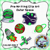 Pre-Writing Clip Art: Outer Space *color