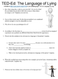 TED-Ed worksheet: The Language of Lying