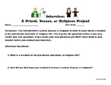 Interview: A Priest, Deacon, or Religious Project
