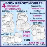Book Report Templates - Reading Graphic Organizers For Novels and Picture Books