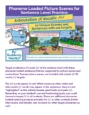 Vocalic /r/ Phoneme-Loaded Sentences with Picture Scenes