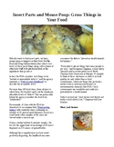 Info Reading Text - Weird History: The FDA Allows Gross Things in Your Food!