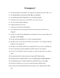 Emergency or Non-Emergency? List of 40 situations.