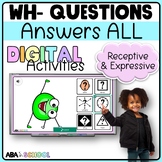 Functional WH Questions - WH question discrimination Speech Therapy DIGITAL