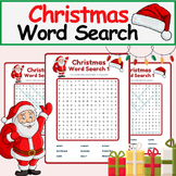 Printable Christmas & Winter Word Search Puzzles | Vocabulary Worksheet Activity