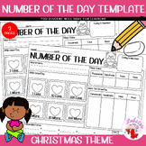 Valentine Number of the Day Template for Hundreds and Thousands
