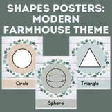 Modern Farmhouse Themed Shape Posters (2-D & 3-D Shapes)