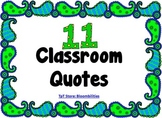 Classroom Quotes (Blue and Green Paisley)