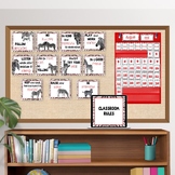 Zebra class rules & expectations posters + calendar-Back to School Class Decor