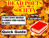 Dead Poets Society (1989) - 25 Movie Questions with Answer Key (Quick Guide)