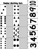 Number Matching Sets Cut and Paste