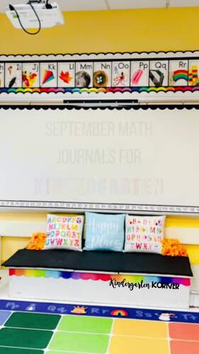 September Kindergarten Math Journals Beginning of the Year Journal Number Sense