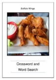 Buffalo Wings - Crossword Puzzle and Word Search - Bell Ringer for Foodies